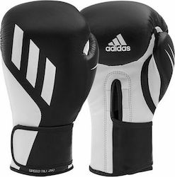Adidas Hybrid ADISPD250TG Γάντια Πυγμαχίας από Συνθετικό Δέρμα για Αγώνα Μαύρα
