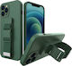 Hurtel Rope Back Cover Silicone 1mm Dark Green ...