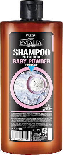 Yanni Extensions Evalia Baby Powder Shampoos Hydration & Shine for All Hair Types 1000ml
