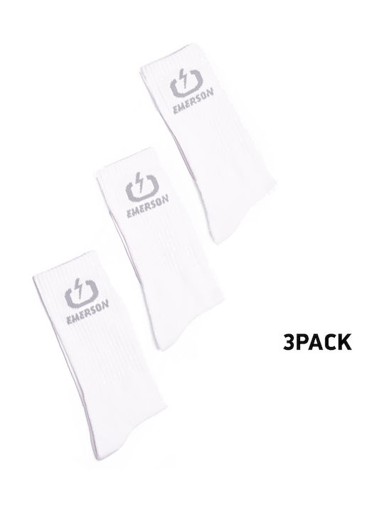 Emerson Unisex Κάλτσες Λευκές 3Pack