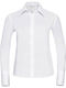 Long Sleeve Women's Cotton Shirt White