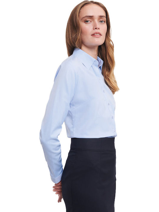 Long Sleeve Women's Shirt Light Blue Light Blue