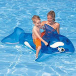 Whale Kids Inflatable Ride On with Handles Blue 165cm