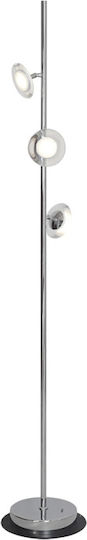 Eko Light LED Φωτιστικό Δαπέδου Υ155εκ. Ασημί