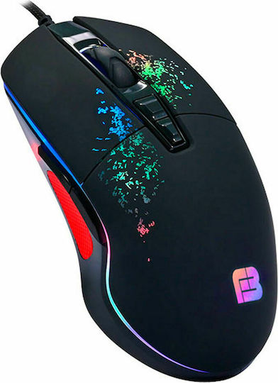 Shine Inline BFX-195 RGB Gaming Ποντίκι 7200 DPI Μαύρο