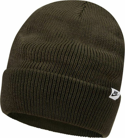 Sportswear Beanie Beanie Knitted in Khaki color