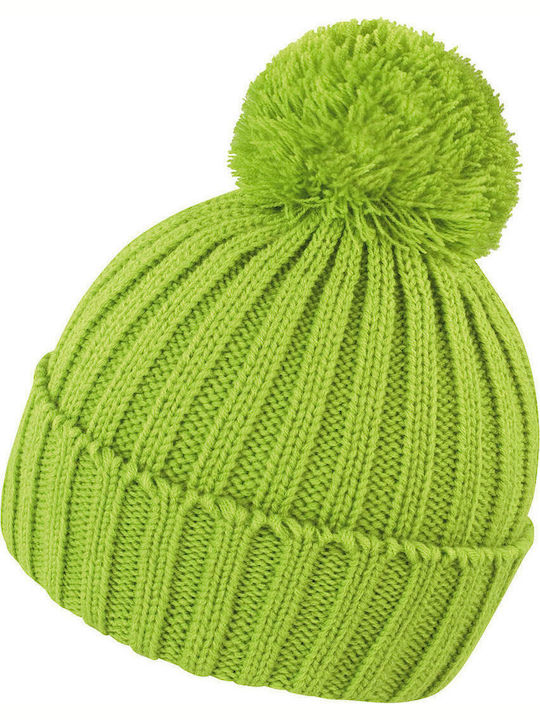 Result R369X Ribbed Beanie Cap Green