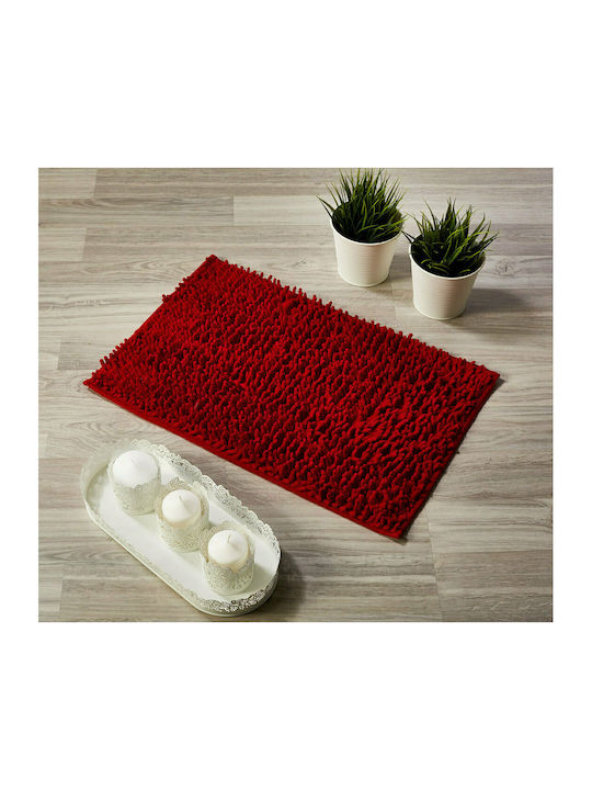 Whitegg Badematte Synthetisch Rechteckig Πατ27 5 Bordeaux 40x60cm