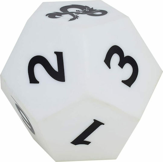 Paladone Детско Декоративно Осветление Dungeons & Dragons с Промяна на Цветовете Бял 12x12см