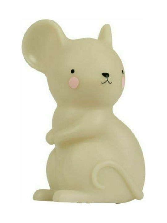 A Little Lovely Company Kids Decorative Lamp Little Mouse Beige