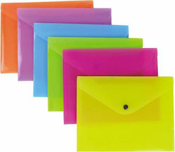 Orna Transparent File Folder with Button Orna