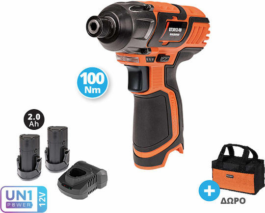 Krausmann U73012-22S Battery Impact Screwdriver 12V 2x2Ah