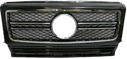 Μάσκα για Mercedes W461 / W463 G-Class 1990-2013 Μαύρη με Πλαίσιο Χρωμίου AMG Design