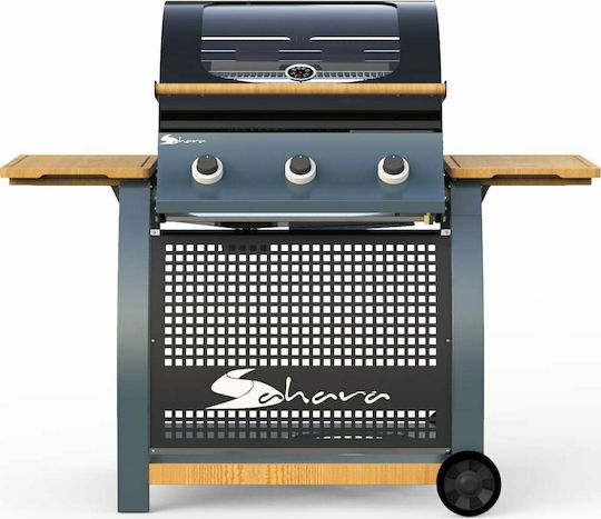 Sahara BBQ S350 Газово Барбекю Решетка 49брx66брсм. с 3 бр 13кВт