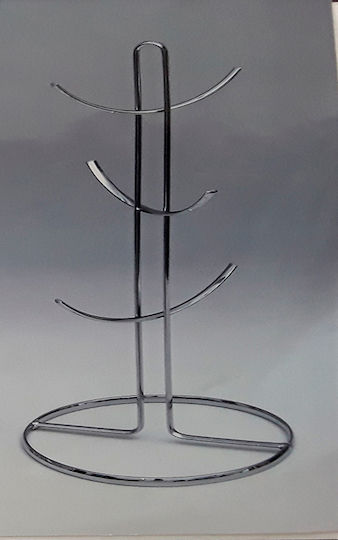 Karvounis Becherständer Metallisch 17x39cm Silber