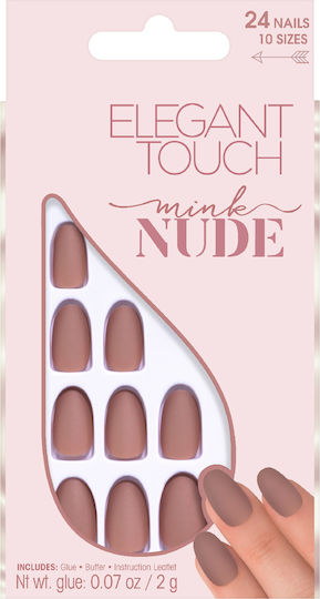 Elegant Touch Mink Nude Falsche Nagelspitzen in Beigem Farbton 24 Stück S0591183