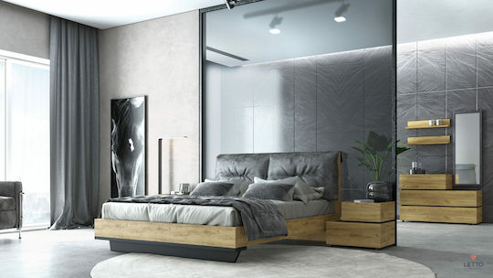 Schlafzimmer Set Loft 160x200cm 7Stück