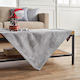 Gofis Home Christmas Tablecloth Fabric Gray L135xW135cm.