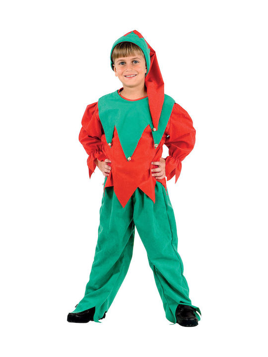 Kids Christmas Costume Elf Dwarf Green