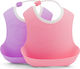Twistshake Waterproof Bib Plastic with Button &...