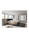 Schlafzimmer Set Arden Natural / Anthracite 160x200cm 3Stück