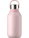 Chilly's Series 2 Bottle Thermos Stainless Steel BPA Free Pink 350ml with Loop 22388