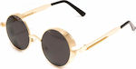 Olympus Sunglasses Daidalos Sonnenbrillen mit Gold / Black Rahmen und Schwarz Linse 01-072