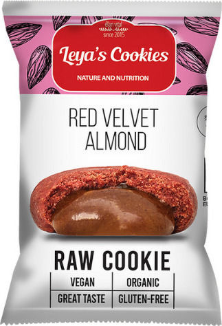 Leya Nature and Nutrition Organic Biscuits With Filling Red Velvet Almond Vegan 1pcs 25gr