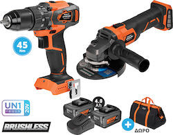 Krausmann US107-24SB Battery Powered Tool Set Angle Wheel & Drill Krausmann US107-24SB Battery Powered Tool Set Angle Wheel & Drill