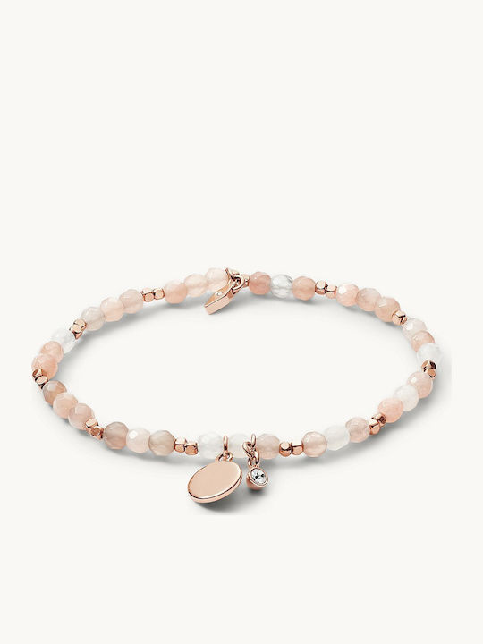 Fossil Georgia Moonstone Women's Gold Plated Bracelet 18cm