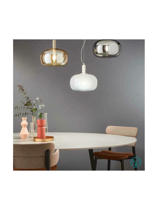 Ondaluce Pendant Light White with Socket E27 20cm