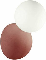 Ondaluce Ap.Rock/Rosso Lamp Wall Red 13x12cm
