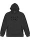 Sweatshirt mit Kapuze Schwarz