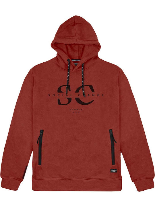 Double Sweatshirt mit Kapuze Brick