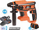Krausmann Impact Demolition Hammer Battery 20V 2x4Ah with Chuck SDS Plus U98020-24SΒ