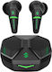 Black Shark Lucifer T1 In-ear Bluetooth Handsfree Ακουστικά με Θήκη Φόρτισης Μαύρα