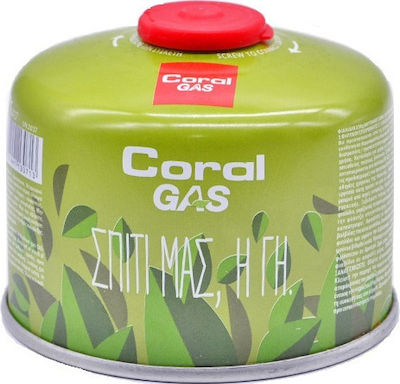 Coral Gas Φιάλη Υγραερίου για Γκαζάκι με Βαλβίδα Ασφαλείας 230gr