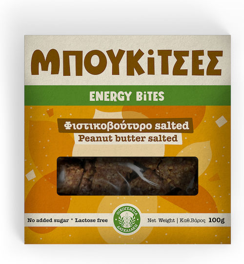 Oikogeneia Daskalaki Energy Oat Bar With Peanut Butter Salted No Added Sugar 100gr