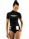 CressiSub Diving UPF 50+ Women's Short Sleeve Sun Protection Shirt Black