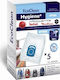 Eco Clean 90.80.24.37 Σακούλες Σκούπας 5τμχ Συμβατή με Σκούπα Moulinex / Rowenta