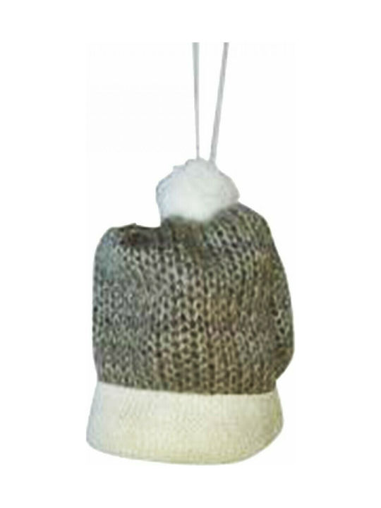 Weihnachtshänger Beanie Stoff Gray