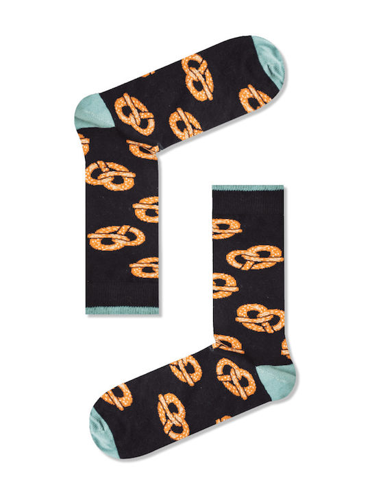 Panda Clothing Pretzel 0087 Κάλτσες με Σχέδια Μαύρες