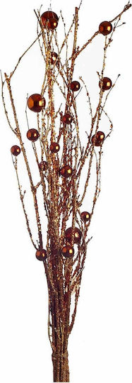 JK Home Decoration Χριστουγεννιάτικο Διακοσμητικό Κεραμικό Κλαδί Χρυσό