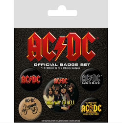 Pyramid International AC/DC Σετ Κονκάρδες 5τμχ