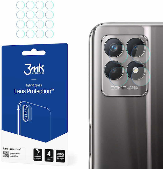 3MK Lens 4τμχ Προστασία Κάμερας Tempered Glass Διάφανο για το Realme 8i