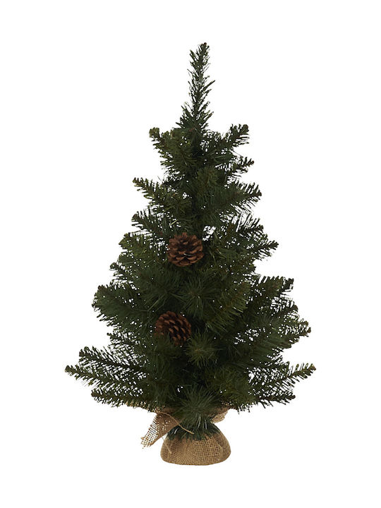 Коледно дърво с Шишарки 90cm в Саксия