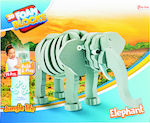 Παιχνίδι Κατασκευών 3d Αφρώδες Παζλ "Κατασκευάζω Ελέφαντα" για Παιδιά 6+ Ετών
