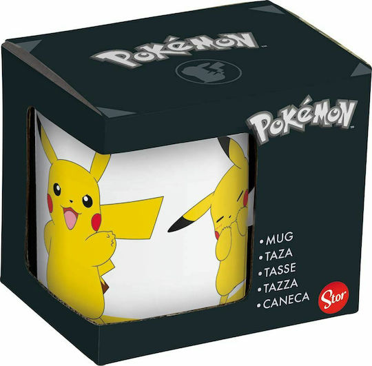 Stor Pokemon - Pikachu Becher Keramik Weiß 325ml