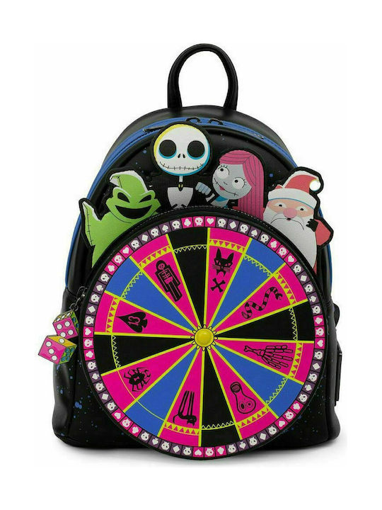 Loungefly Nightmare Before Christmas Oogie oogie Wheel Mini Geantă pentru copii Înapoi Neagră