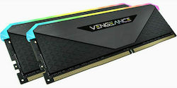 Corsair Vengeance RGB RT 16GB DDR4 RAM mit 2 Modulen (2x8GB) und Geschwindigkeit 4000 für Schreibtisch